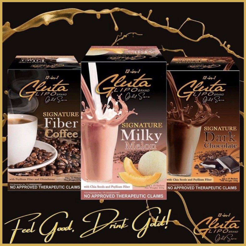 Gluta Lipo Gold Series (DARK CHOCO, FIBER COFFEE, MILKY MELON