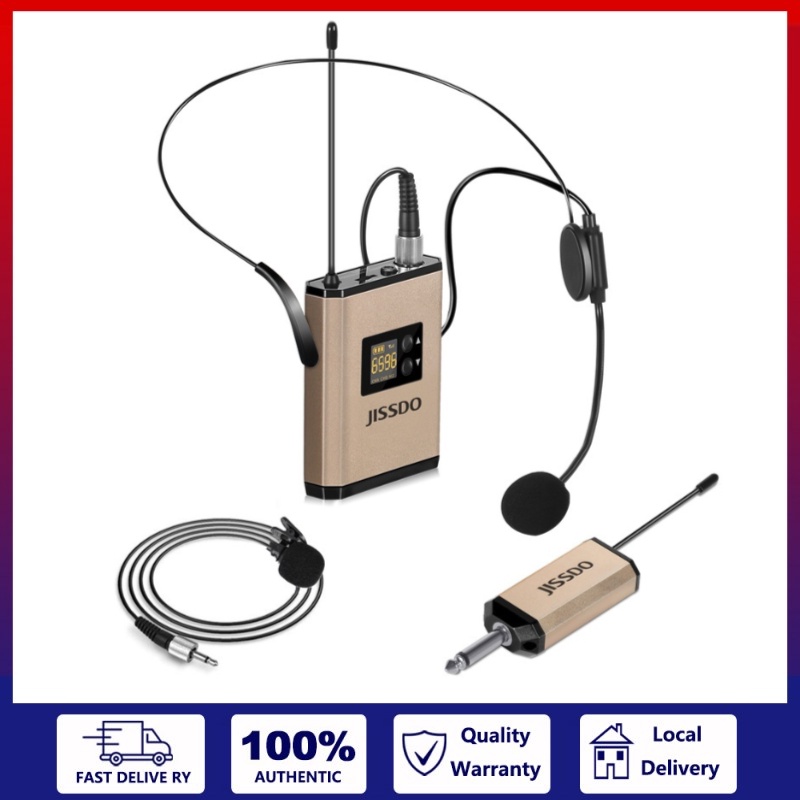 Wireless Headset Microphone Lavalier Lapel Mic UHF Microphone