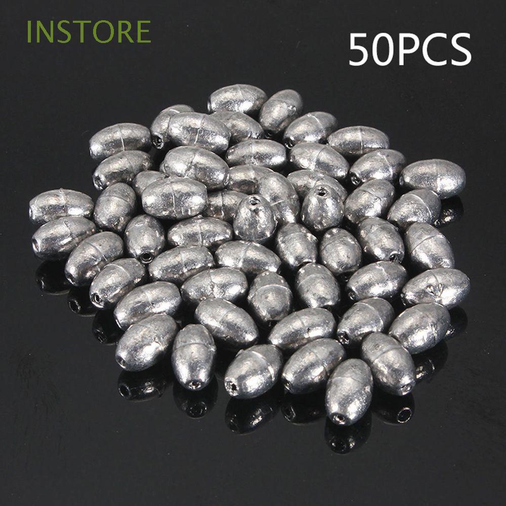 100Pcs Practical Lead Weight Time Saving Small Fishing Sinker Mold Olive  Shape Lead Sinker - AliExpress