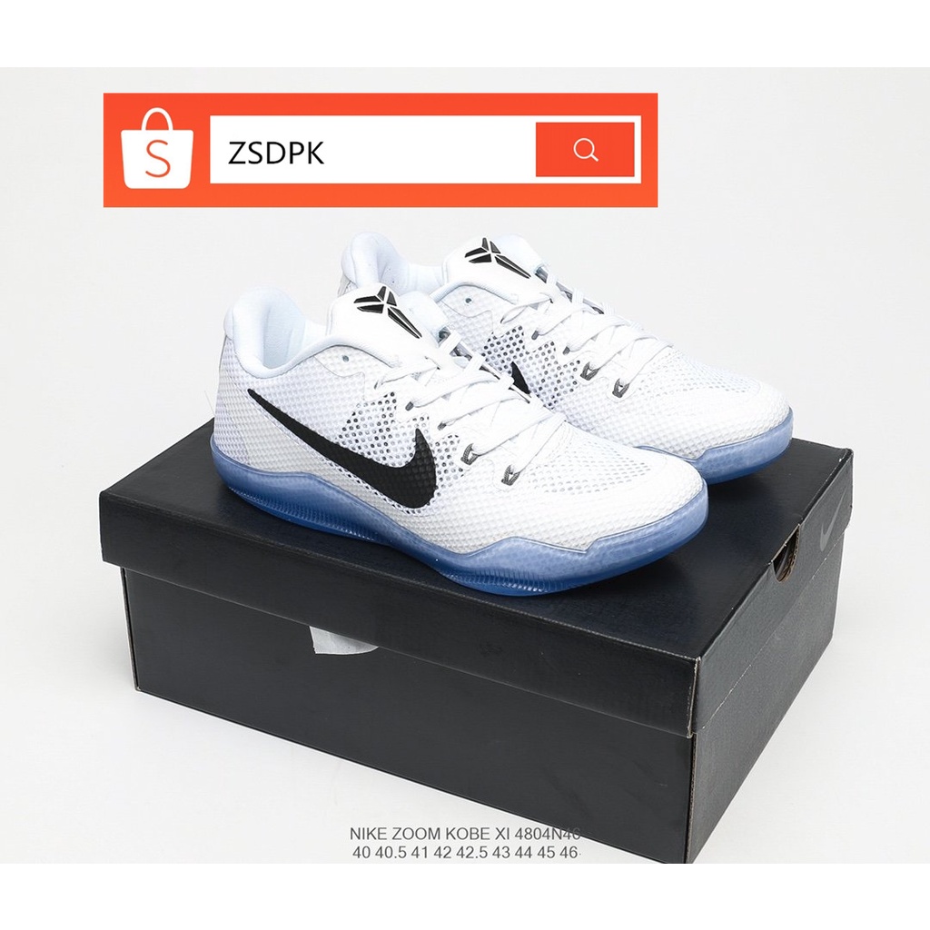 Kobe blue best sale and white shoes