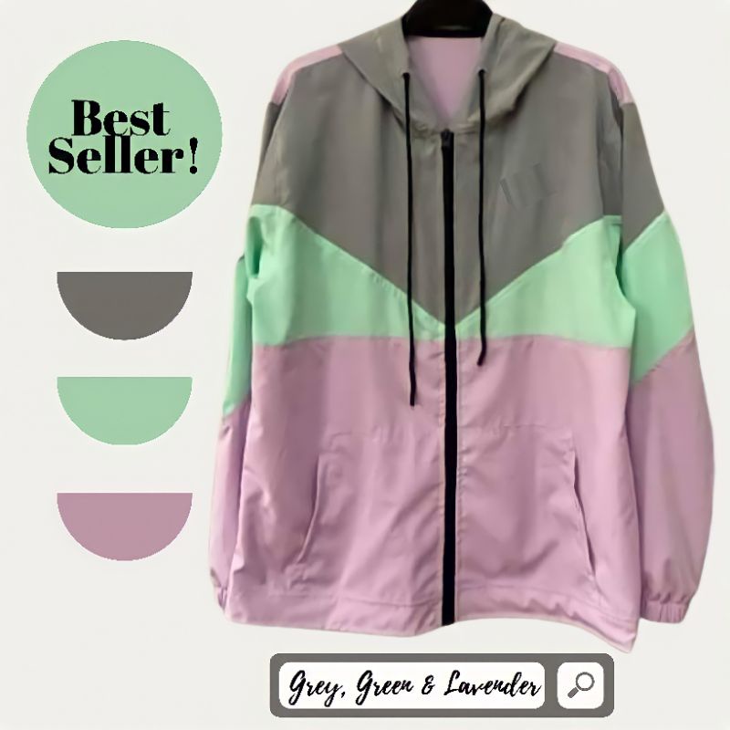 Tri on sale color windbreaker