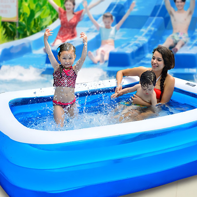 H2OGO! Rectangular 10' Inflatable Family Pool Costco