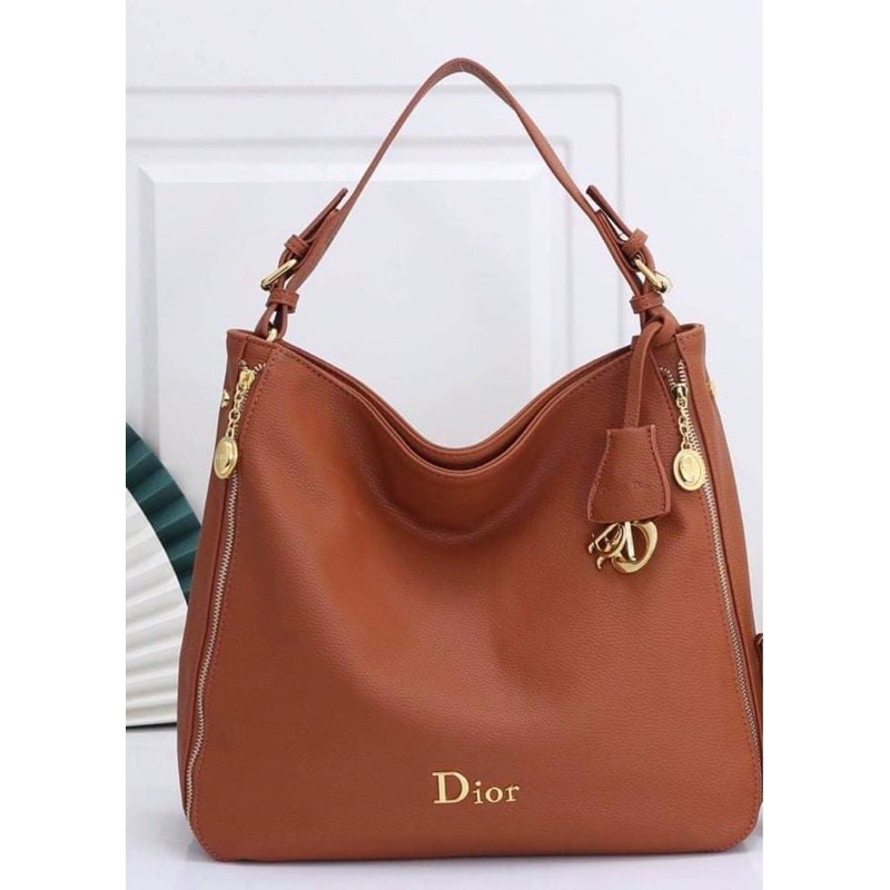 Dior leather shoulder discount bag