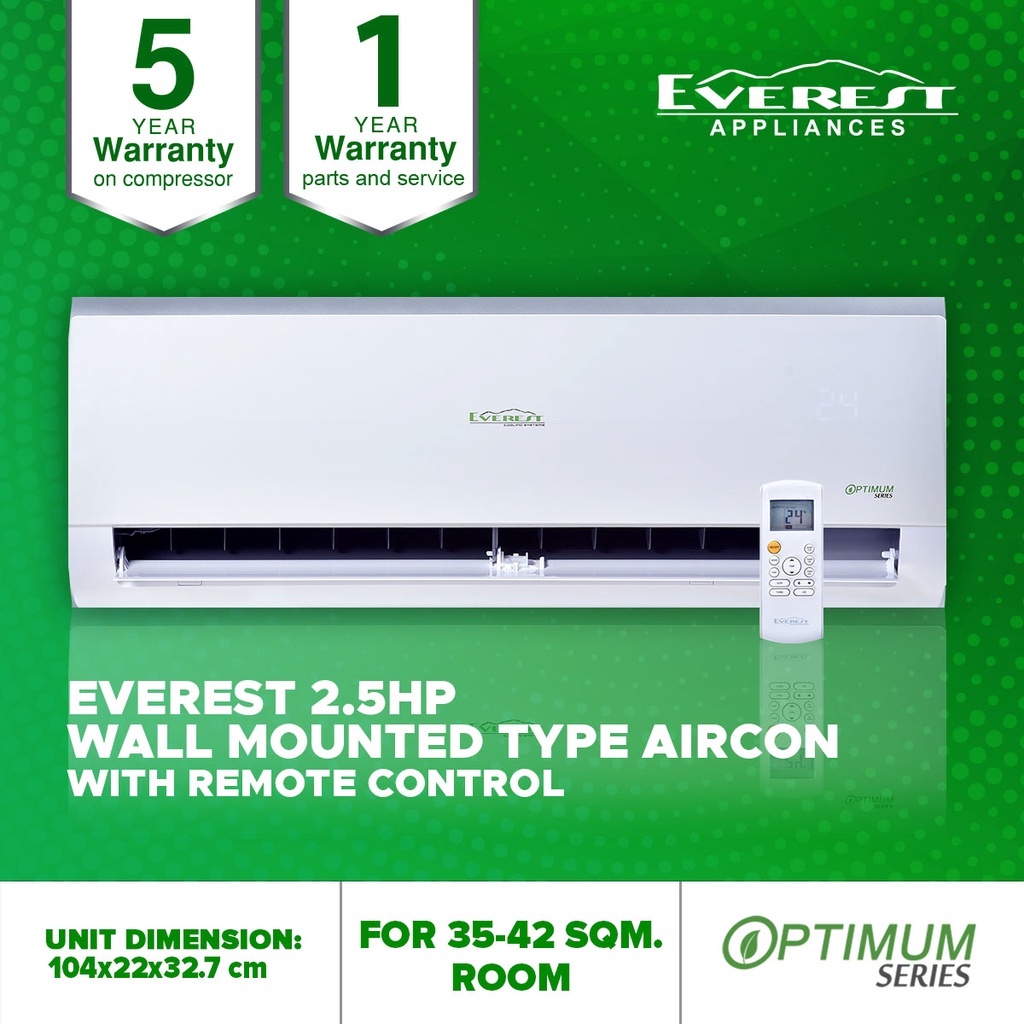 everest split type aircon 1.5 hp