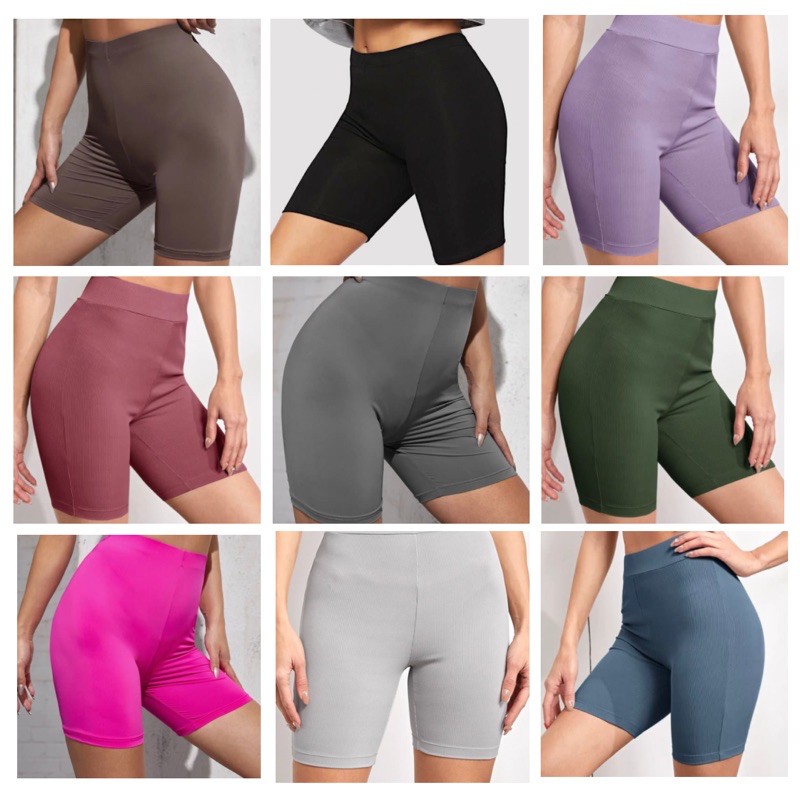 Different colored cheap biker shorts