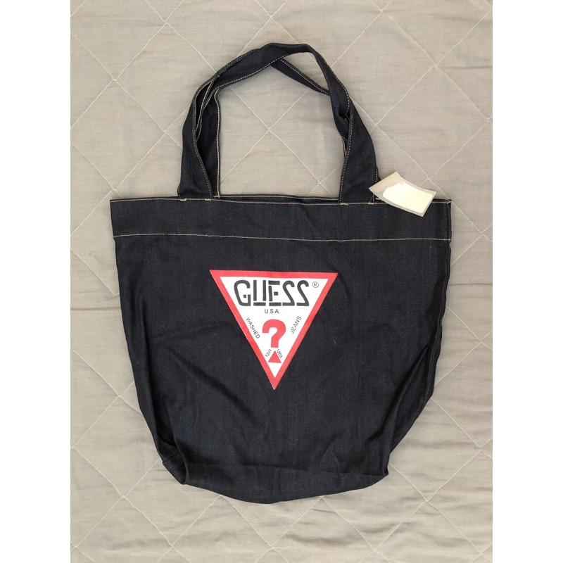 Guess washed jeans bag hot sale