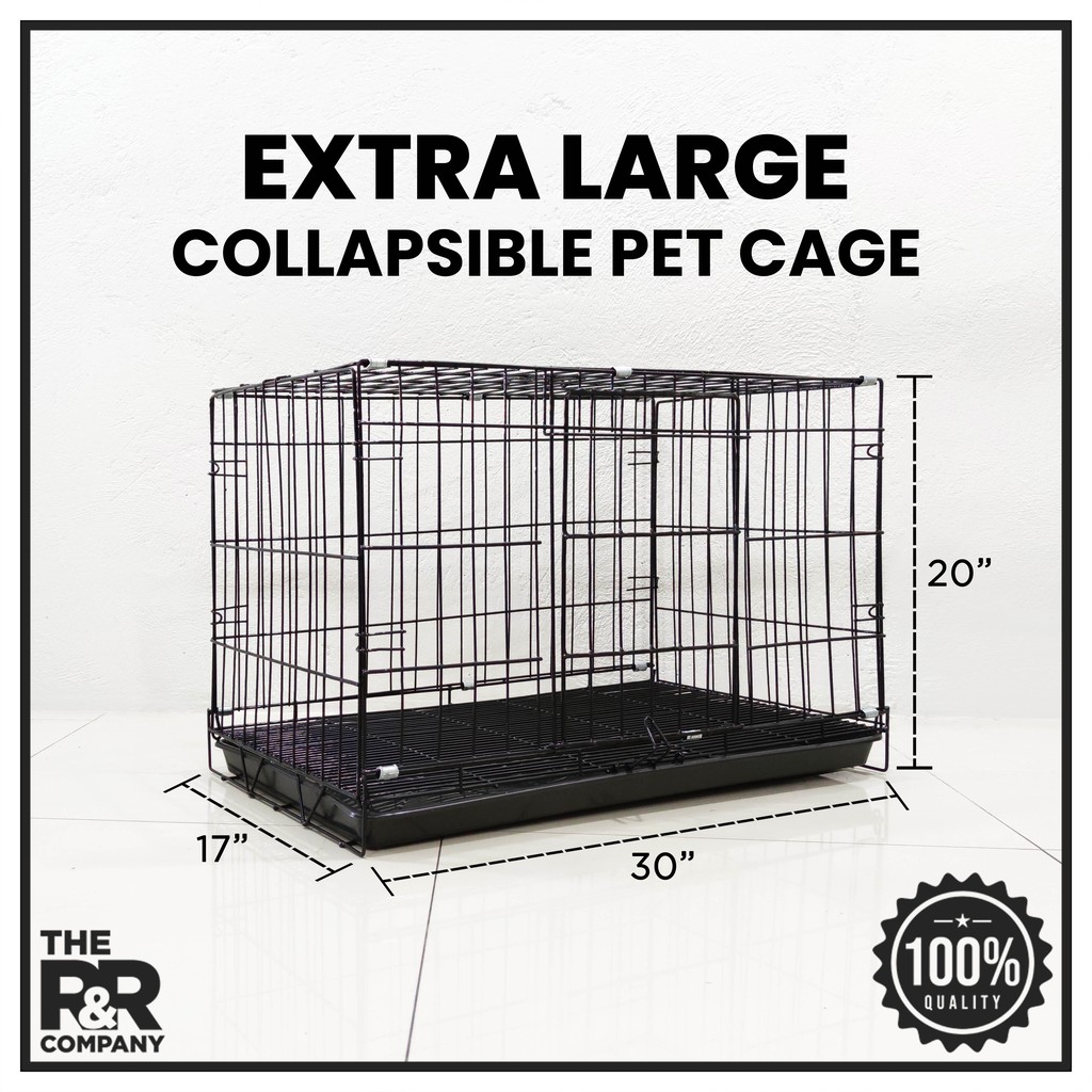 Folding cage for outlet dogs