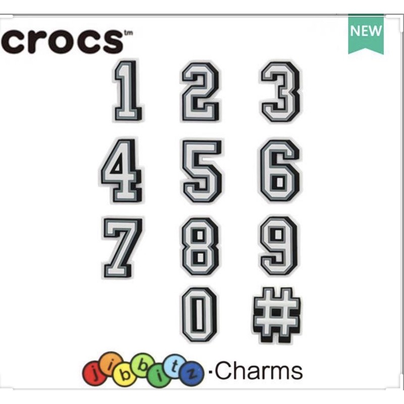 Croc charms hot sale numbers