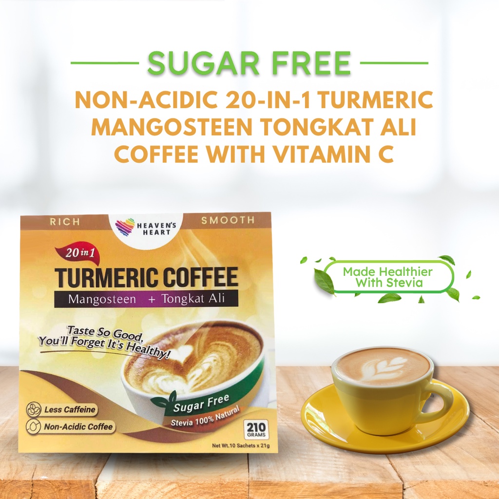 Sugar Free Non Acidic 20in1 Turmeric Mangosteen Coffee FDA