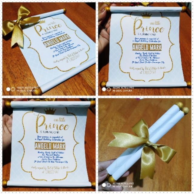 Scroll Invitation with Tag :)