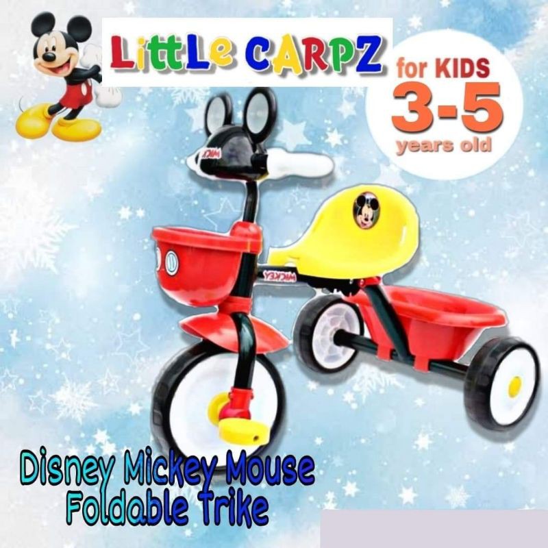 Mickey mouse trike store with parent handle