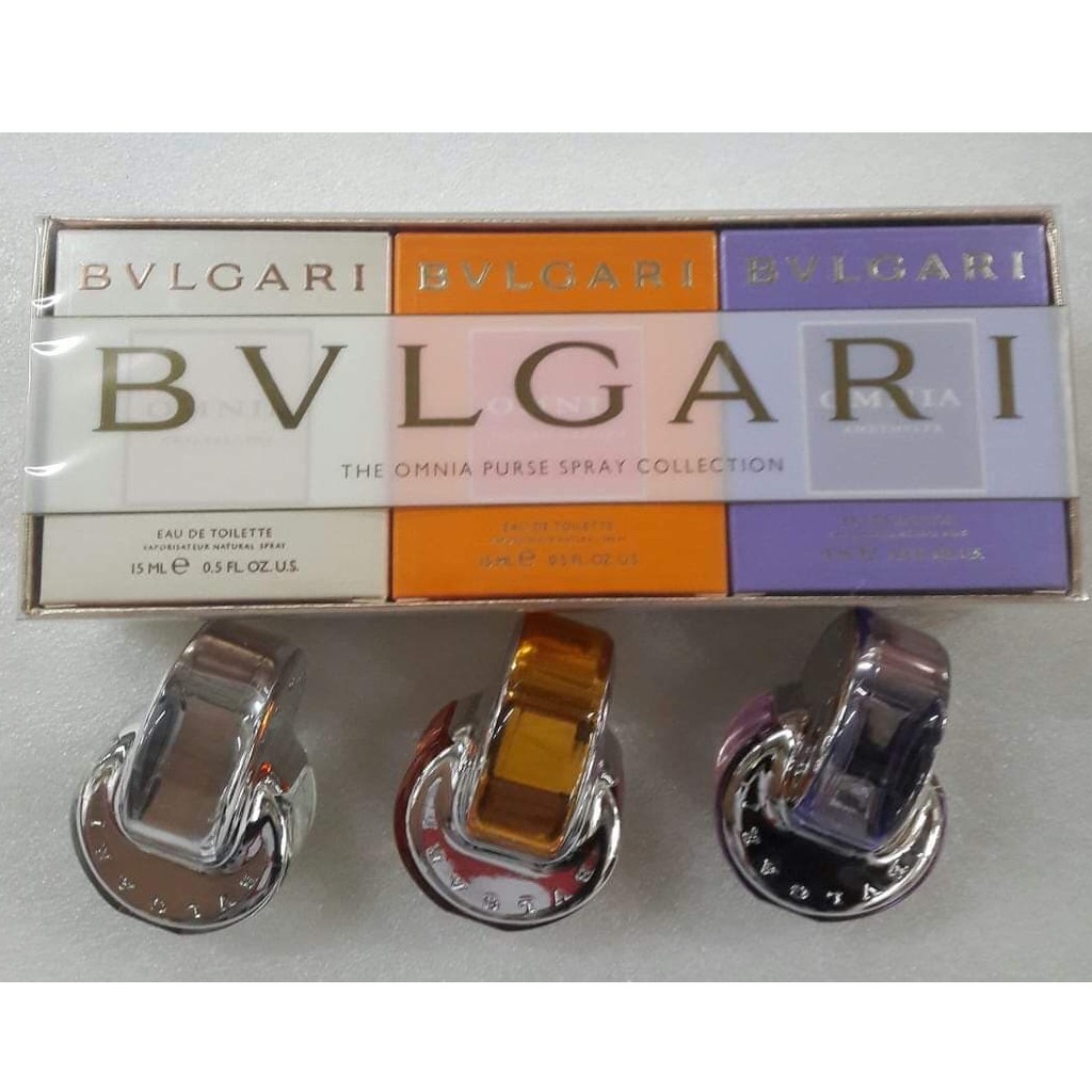 Bvlgari 3 piece mini gift set sale