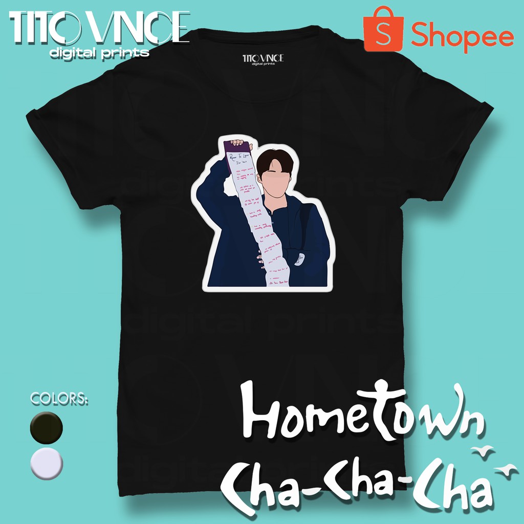 HONG BAN JANG KIM SEON HO ID GRAPHIC HOMETOWN CHACHACHA CHA CHA CHA KDRAMA TSHIRT UNISEX TITO VINCE