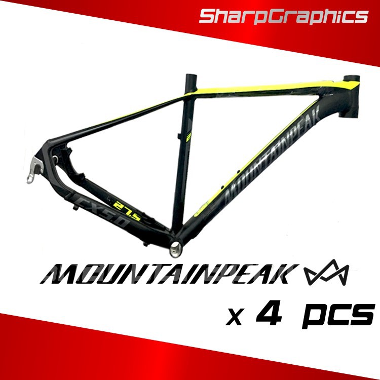 Decal on sale frame mtb