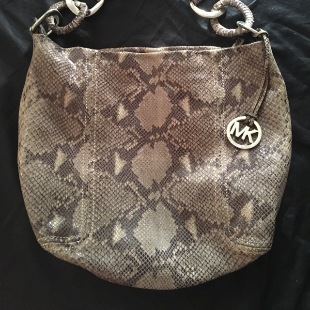 Michael kors sale snakeskin purse