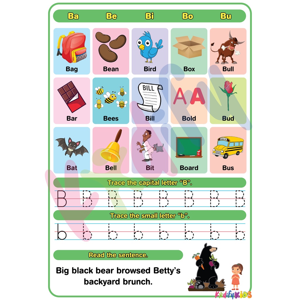 Writing, Reading and Tracing English Alphabet Educational