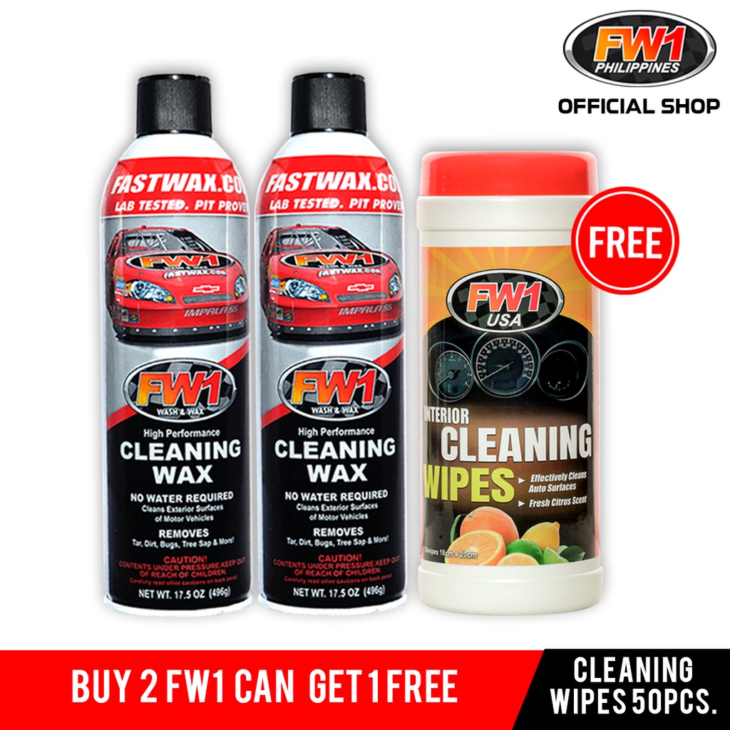 FW1 Cleaning wax 496g - BUY 2 GET 1 FW1 Cleaning wipes 50 wipes FREE!