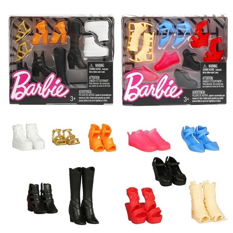 Barbie Accessories Curvy & Tall Doll Shoe Pack