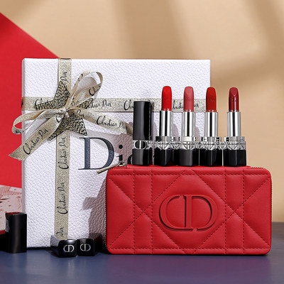 Dior lipstick set online pink bag