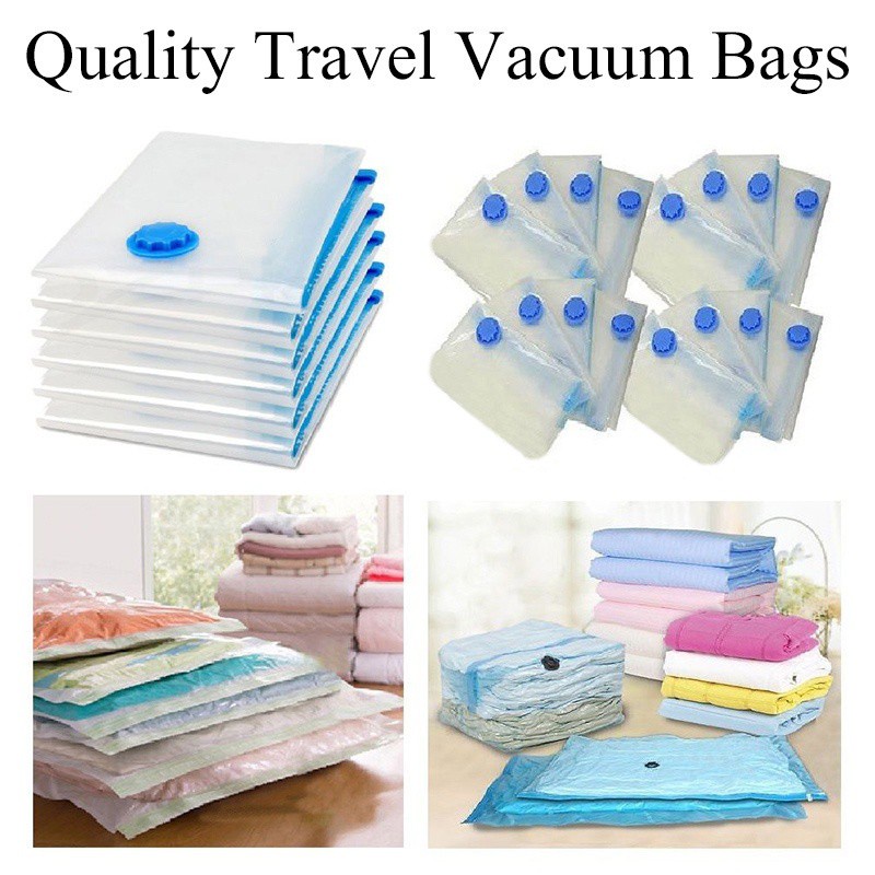 Vacuum Bag For Clothes Storage Bag, Transparent Border Folding