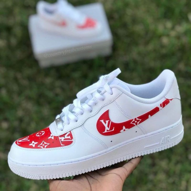 KWC on X: Air Force 1 Low Louis Vuitton Custom! #customshoes