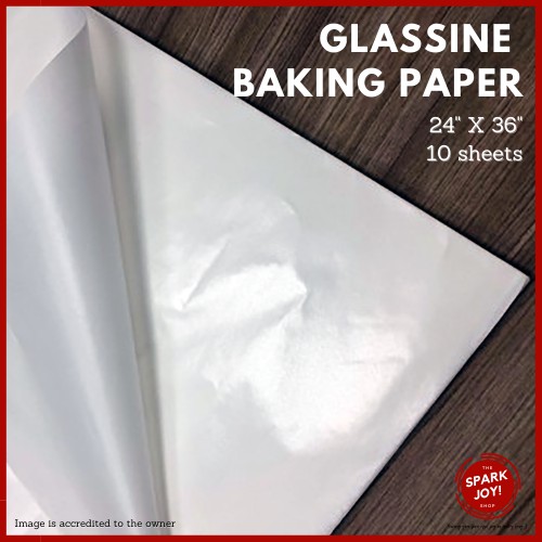 Glassine baking tracing paper 10 sheets in 24x36 size