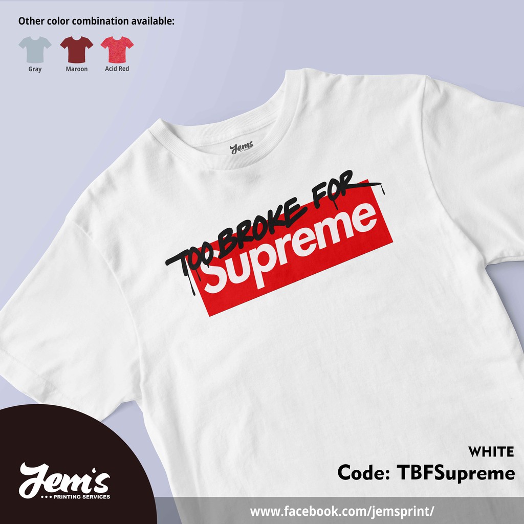 Supreme shirt outlet designs