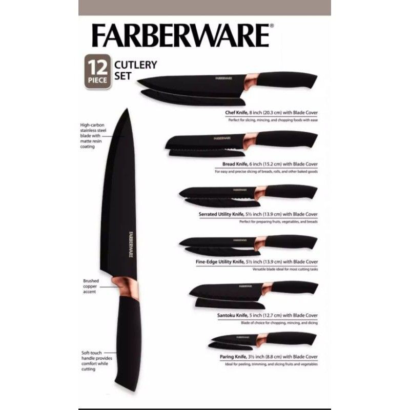 Shop farberware knife set for Sale on Shopee Philippines