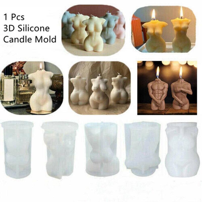 3D Candle Molds Pillar Silicone Soap Mold Wool Ball DIY Craft Handmade Wax  Mould