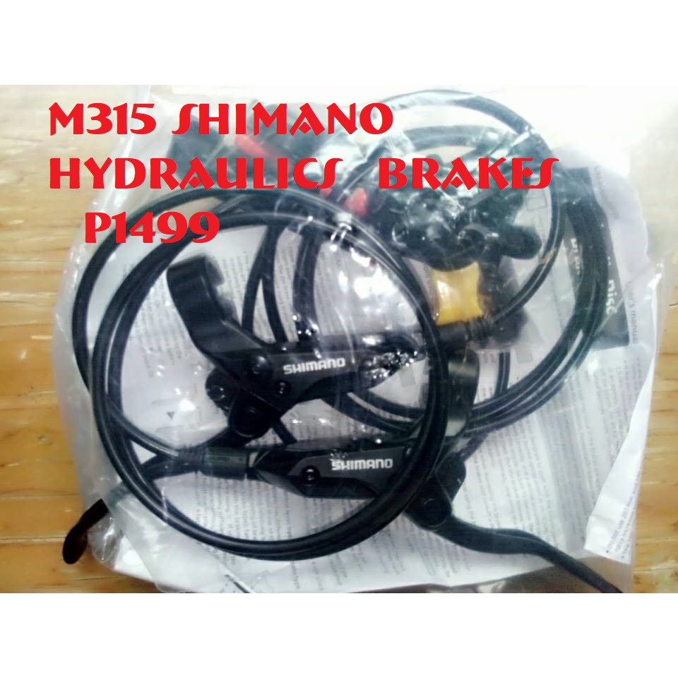 shimano m315 hydraulic disc brake set