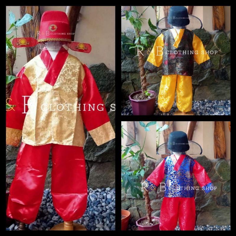 Korean national hot sale costume boy