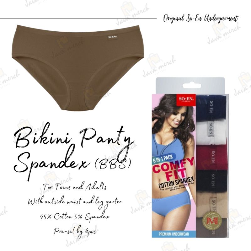 Soen 6pcs Bikini Panty Spandex BBS