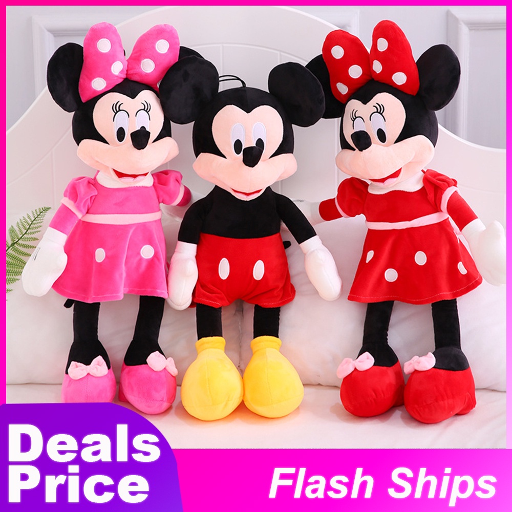 Mickey and deals minnie plush dolls