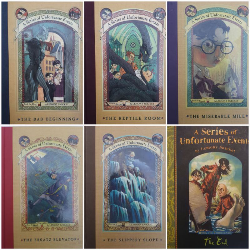 Lemony Snicket - A Series of Unfortunate Events (Hardbound Books