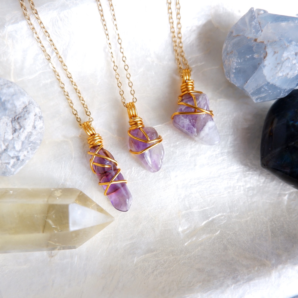 Amethyst crystal outlet chain