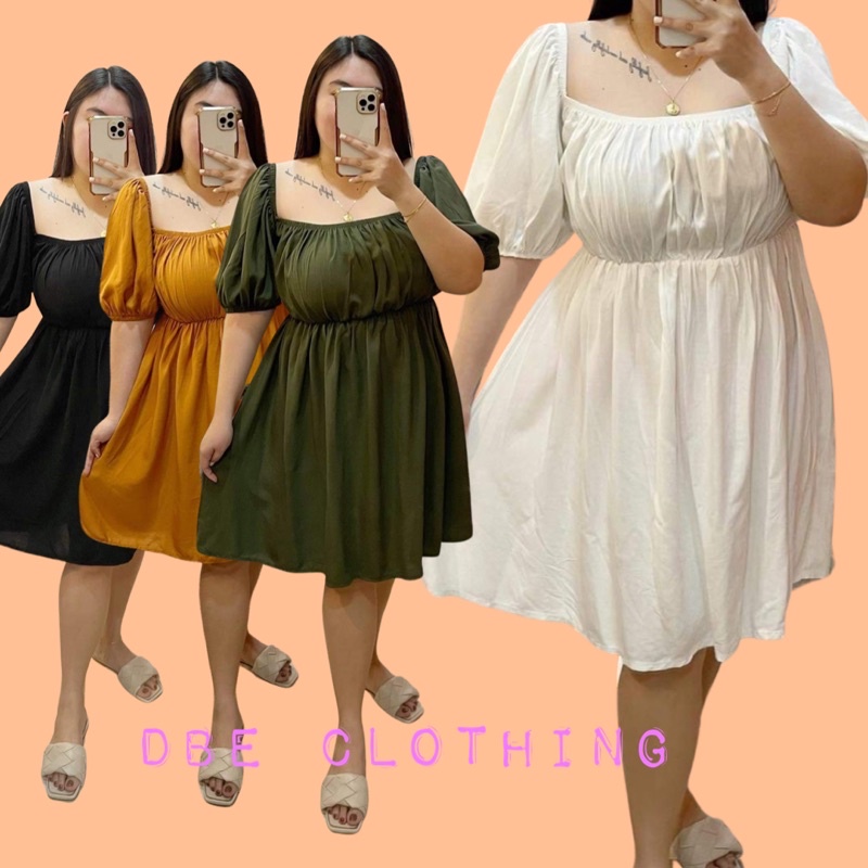 Plus size hot sale dress shopee