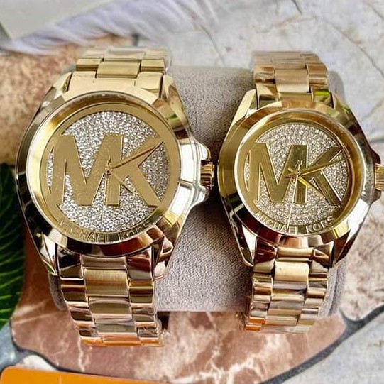 Us Quality Pawnable Michael Kors Logo Full Stone Watch Shopee