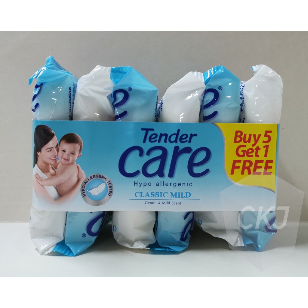 Tender Care Hypo-Allergenic Baby Soap Classic Mild 55g BUY 5 GET 1