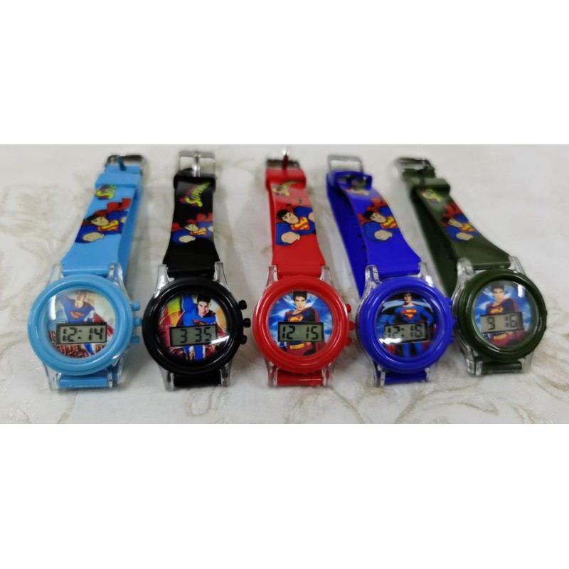 Superman digital outlet watch