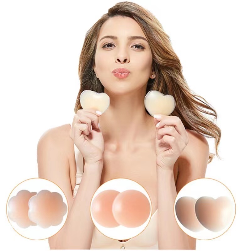 Silicon Reusable Lift Breast Nipple Cover Push Up Bra Petals