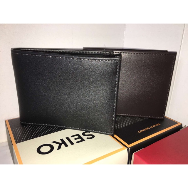 Seiko Leather Wallet HiLuck Collections 14070 8 genuine leather card slots