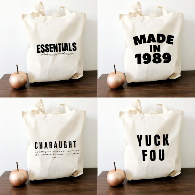 Statement store tote bags