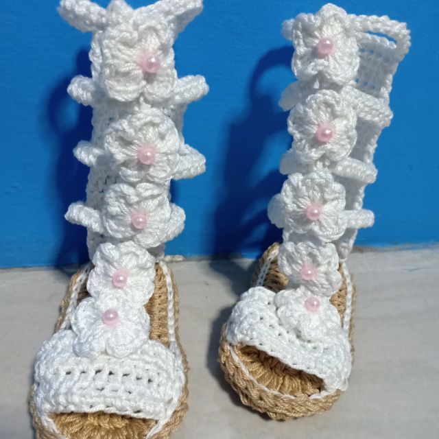 Crochet best sale gladiator sandals