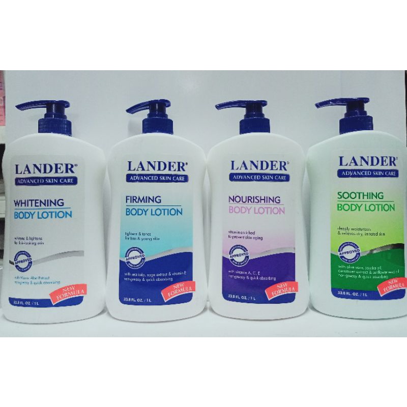 LANDER ADVANCE SKIN CARE BODY LOTION 1L Shopee Philippines