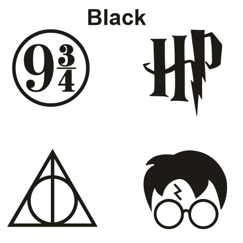 Set of 55 stickers, Harry Potter