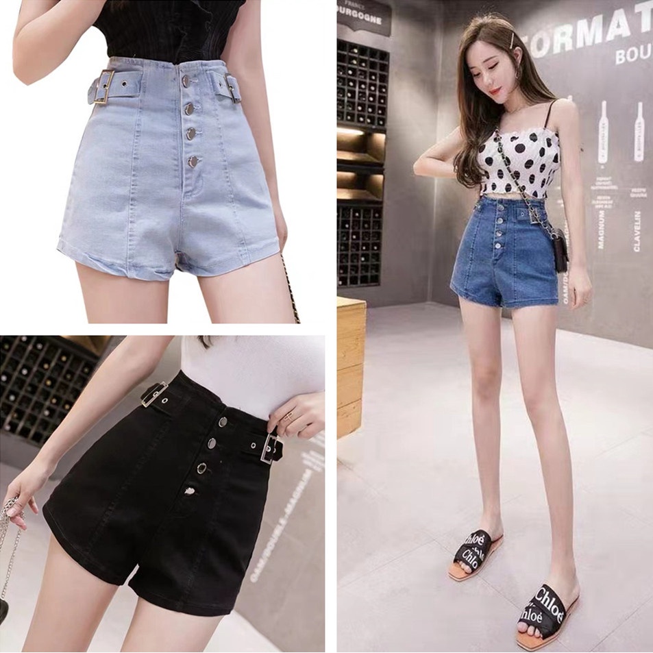 Ultra Modern Style Korean Fashion Women's Outfit Stretchable Denim Shorts  2135/2136/2137