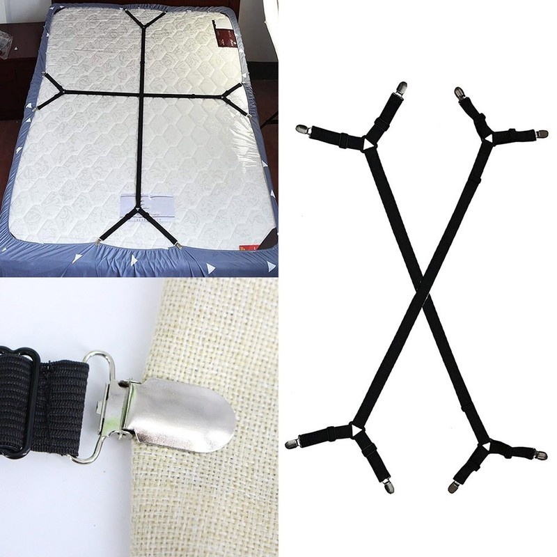 1Pc Adjustable Sheet Straps Bed Sheet Holder Straps Fitted Sheet Straps  Elastic Fasteners Clips
