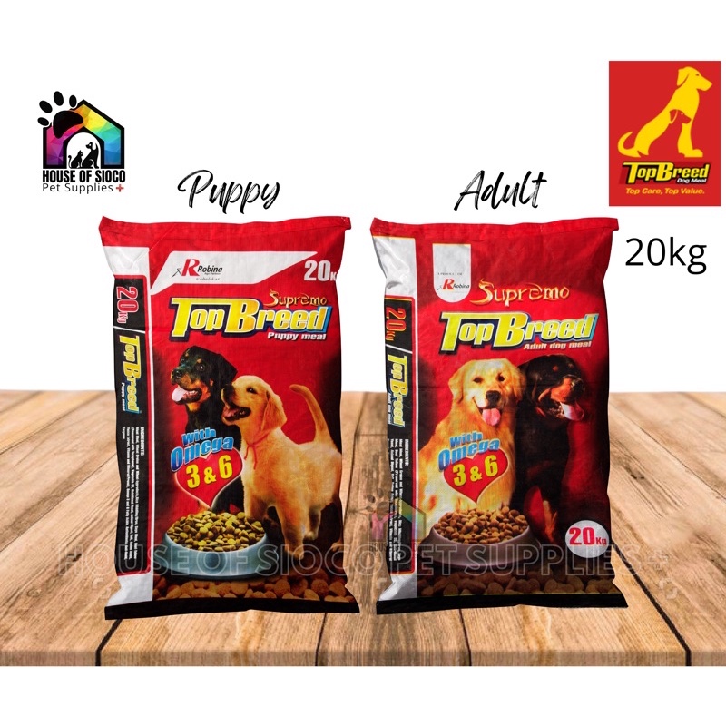 Top breed dog food price store 1 sack