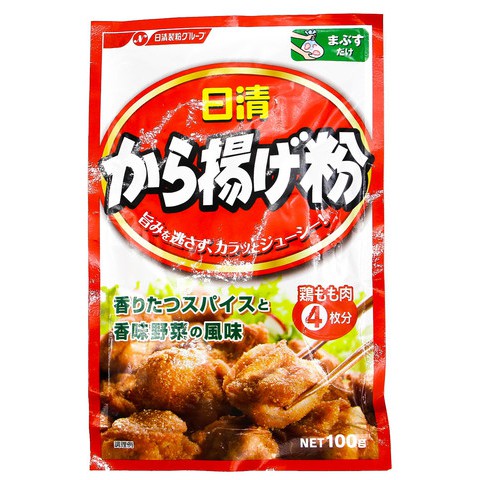 Nisshin Karaage Japanese Fried Chicken Flour Soy Sauce & Garlic 100g