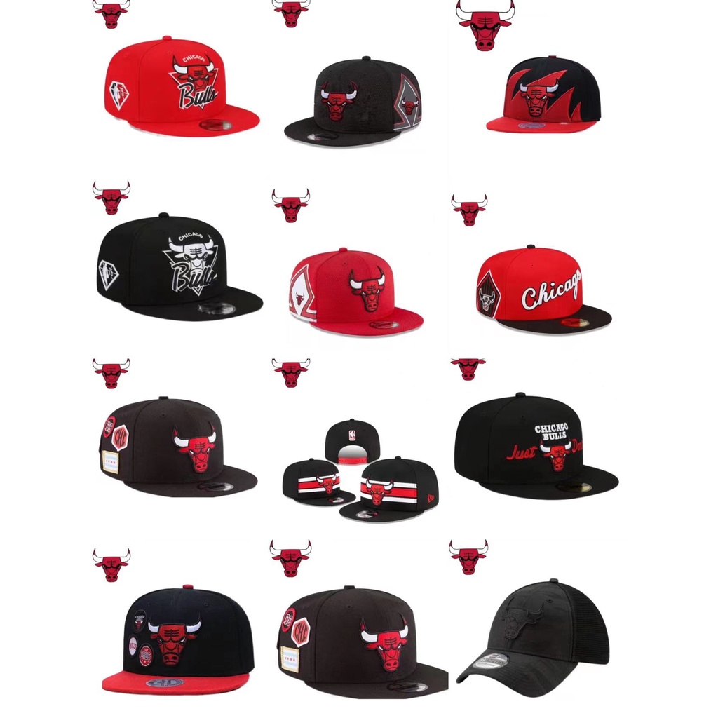 NBA Chicago Bulls snapback cap high quality adjustable | Shopee